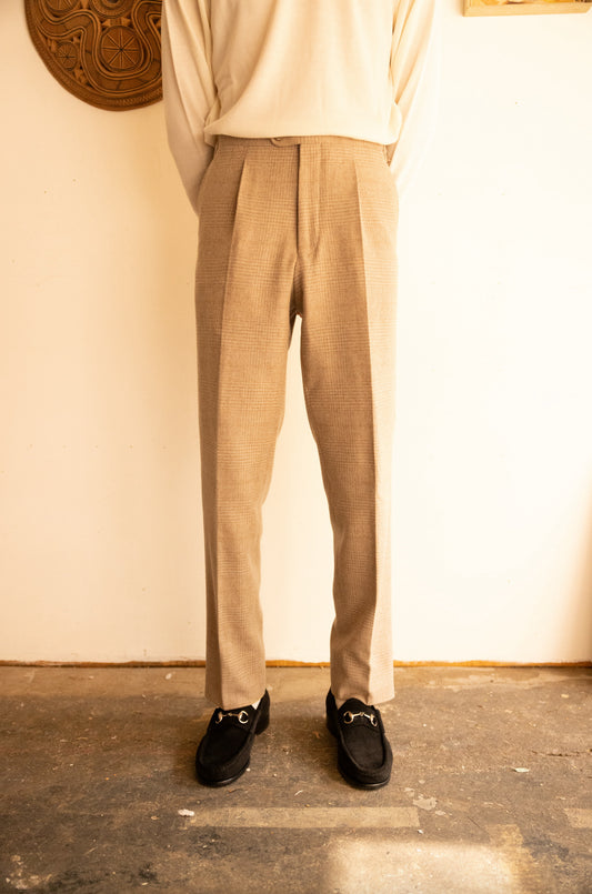 Single Pleated Dean Trousers